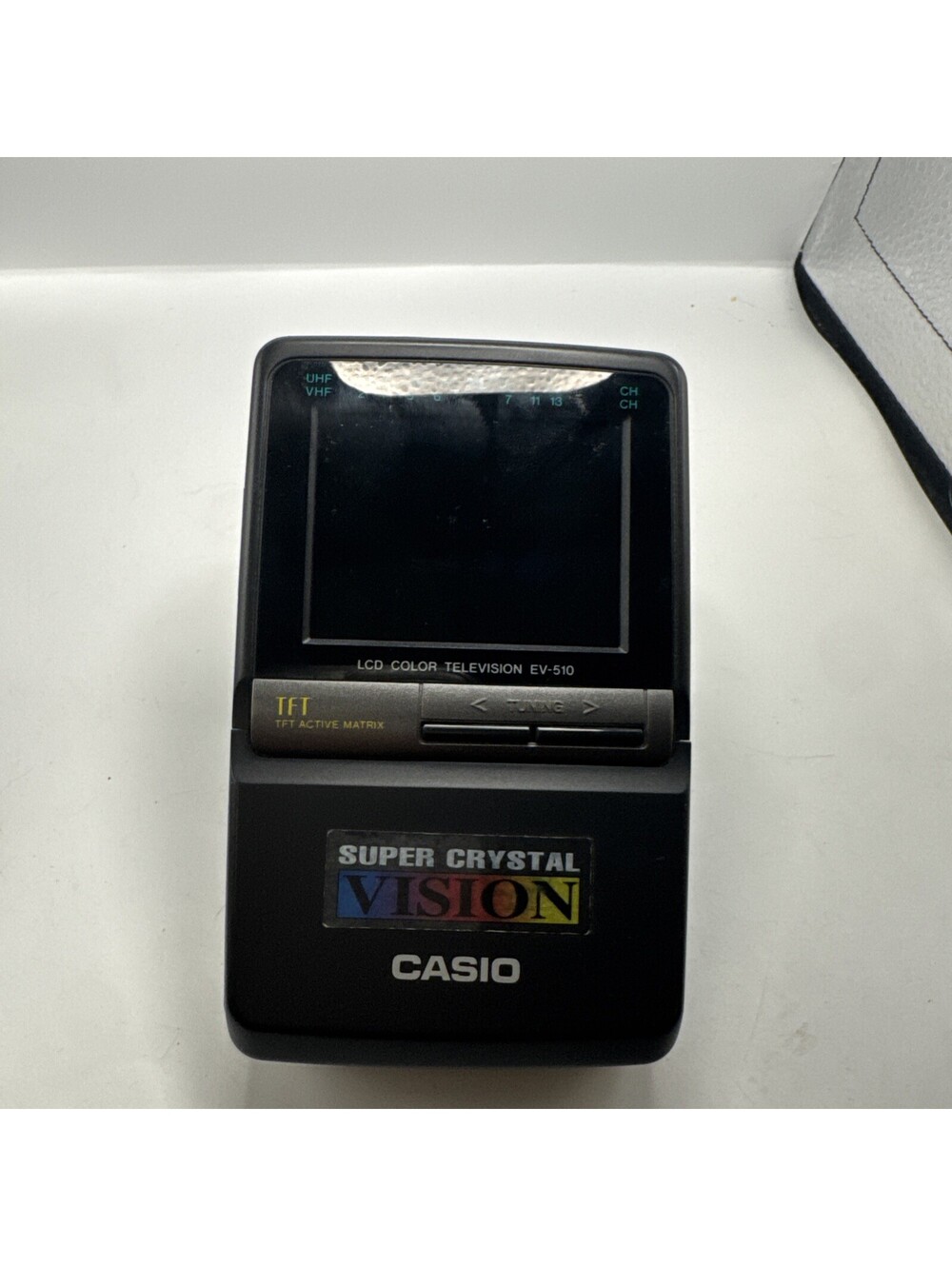 Casio EV-500B TFT Active Matrix Television Crystal Vision Handheld TV Tested